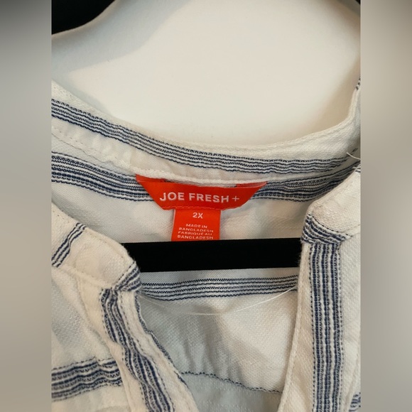 2X Cute Cotton full button up dress with waist tie and pockets! - Picture 4 of 7